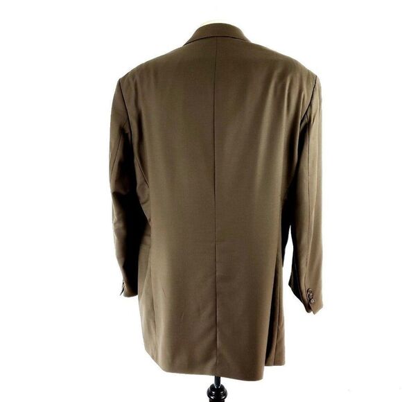 Lauren Ralph Lauren Wool Cashmere 3 Button Blazer 44L Or Slim Fit 46L Dark Beige - Picture 5 of 11